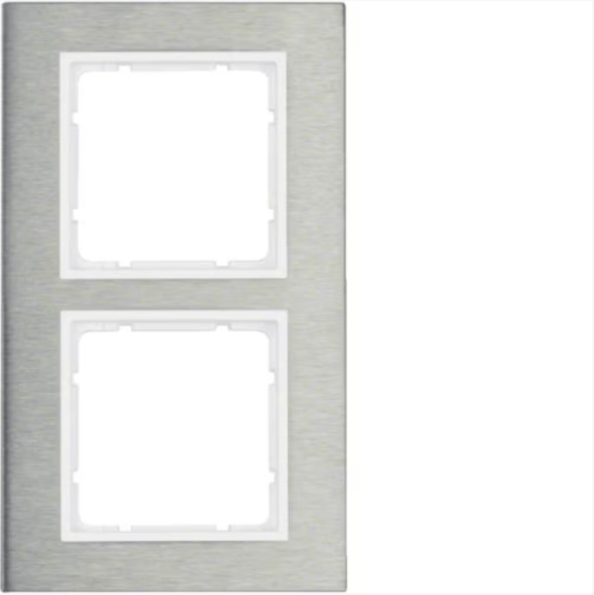 Berker 10123609 Rahmen 2fach B.7 Edelstahl/polarweiß Mesch Shop Berker 10123609 Rahmen 2fach B.7 Edelstahl/polarweiß Mesch Shop